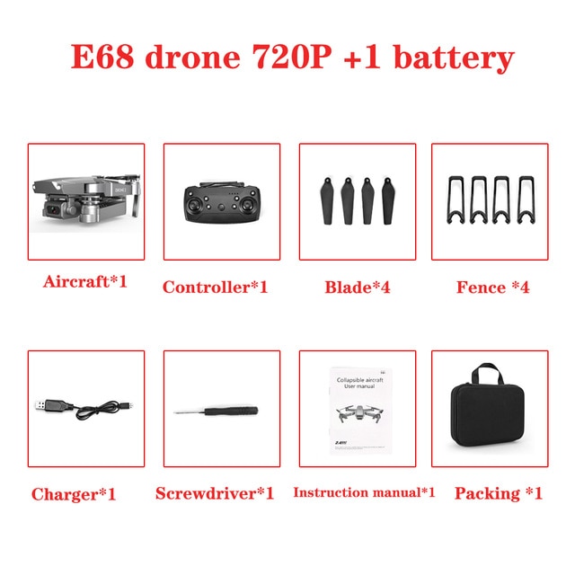 2020 NEW E68 Drone