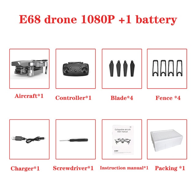 2020 NEW E68 Drone